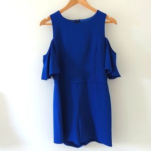 Blue Luxury Romper, M, She + Sky, Excellent Condition
